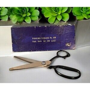 Heavy Solingen 9.5" Pinking Zig Zag Shears Scissors #2138 Made in Germany